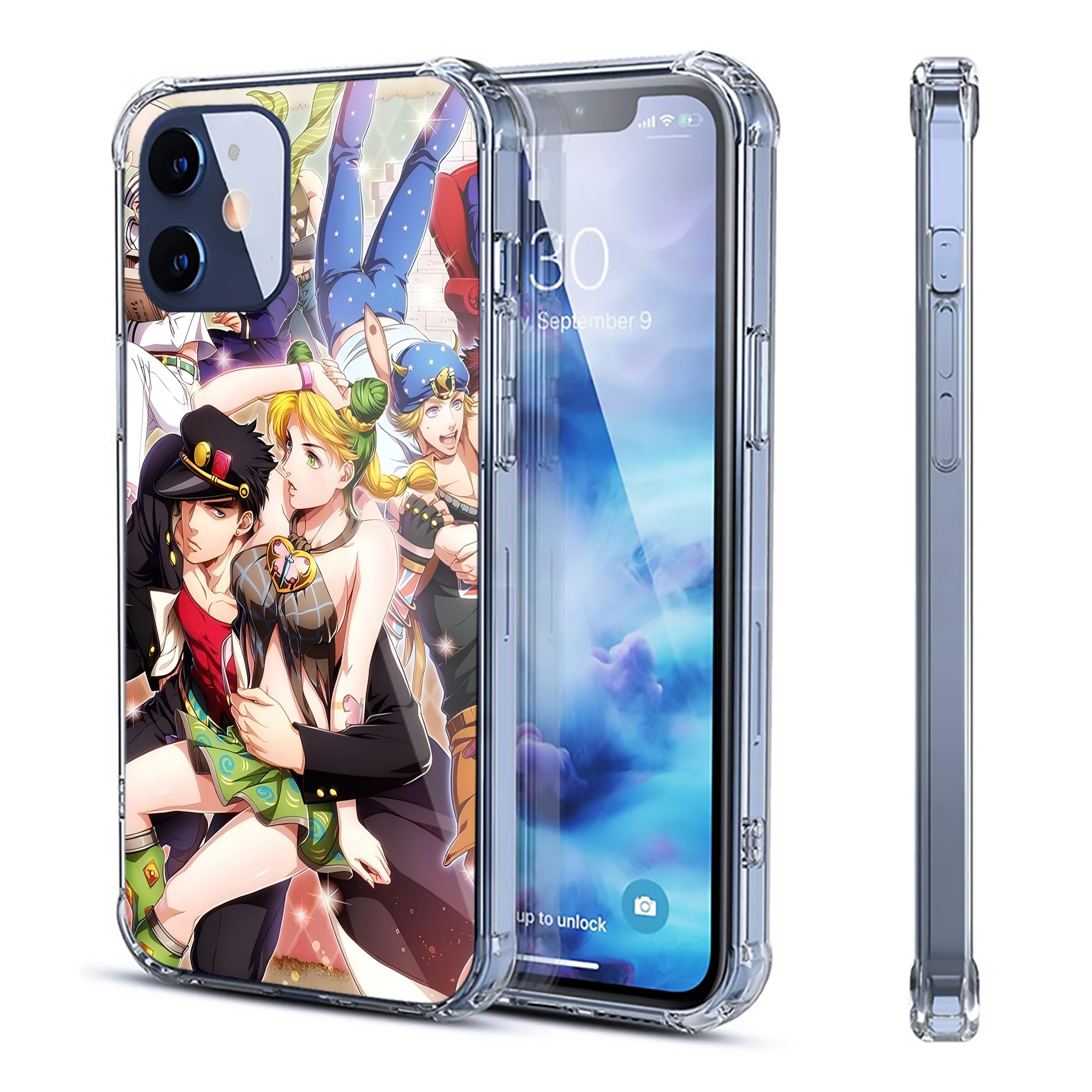 （画像用） ジョジョの奇妙な冒険 JoJo's Bizarre Adventure 【iPhone 12シリーズ対応】透明スマホケース（クリアソフトケース）